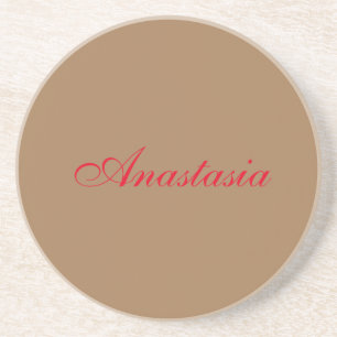 Professional classical handwriting name custom coaster