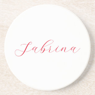 Professional classical handwriting name custom coaster