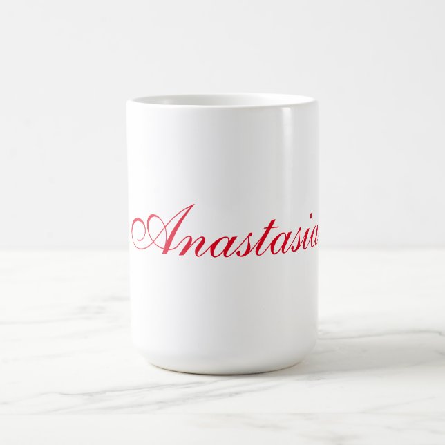 Professional classical handwriting name custom coffee mug (Center)