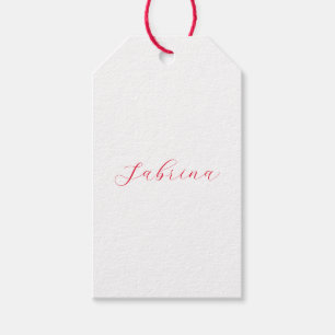 Professional classical handwriting name custom gift tags