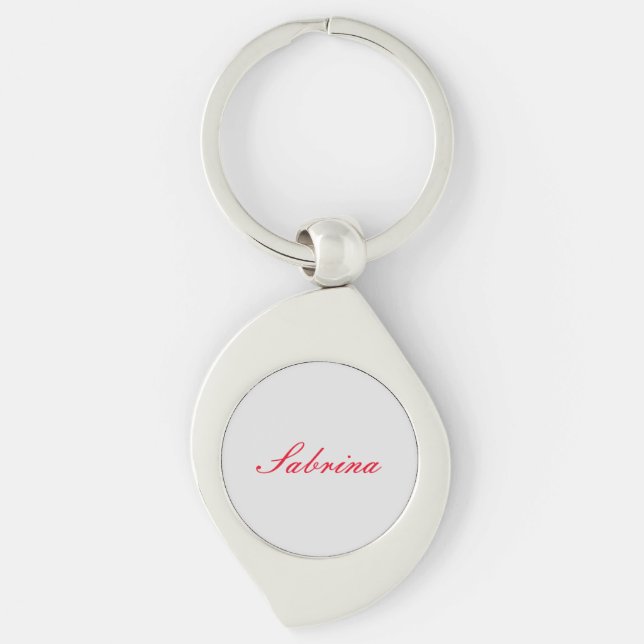 Professional classical handwriting name custom keychain (Front)