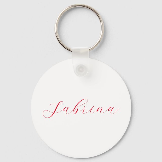 Professional classical handwriting name custom keychain (Front)