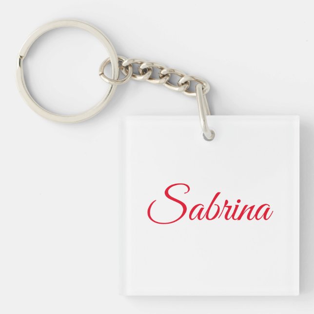 Professional classical handwriting name custom keychain (Front)