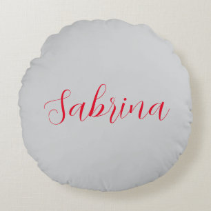 Professional classical handwriting name custom round pillow