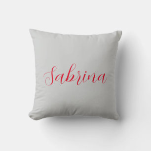 Professional classical handwriting name custom throw pillow