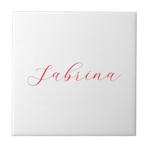 Professional classical handwriting name custom tile