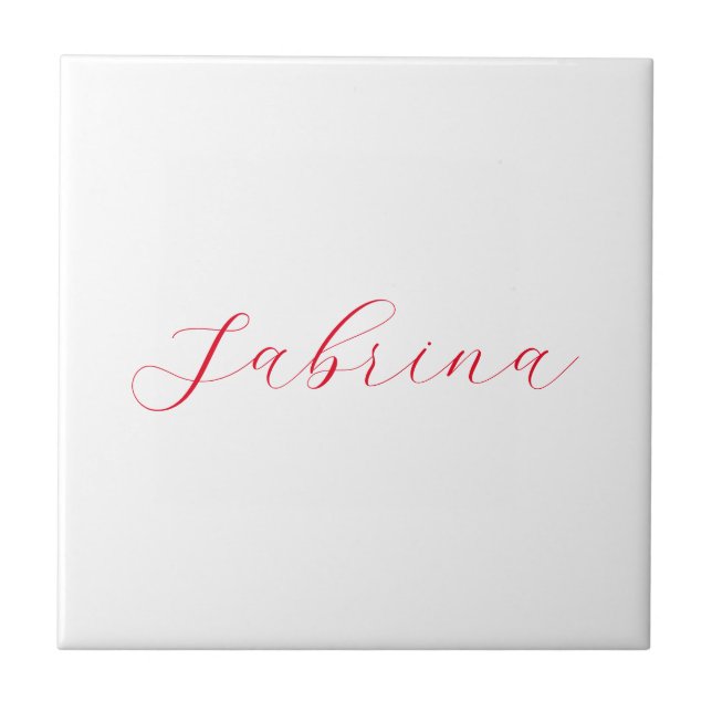 Professional classical handwriting name custom tile (Front)