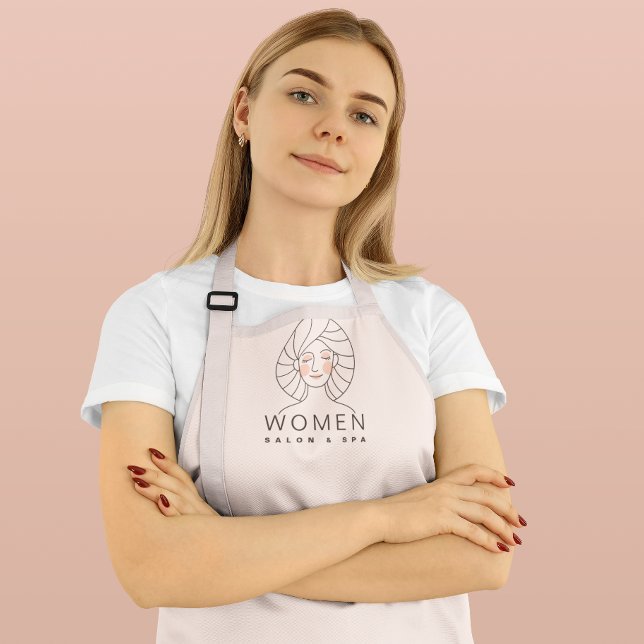 Professional Clean Blush Pink Beauty Salon Uniform Apron (Creator Uploaded)
