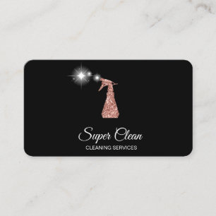 Professional Cleaning House Keeping Sparkling Busi Business Card