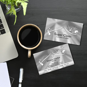 Professional Cleaning House Services Business Card
