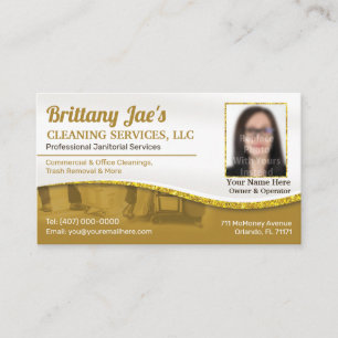 Professional Cleaning/Janitorial Housekeeping Serv Business Card