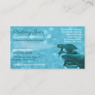 Professional Cleaning/Janitorial Housekeeping Serv Business Card