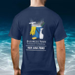 Professional Cleaning Service Auto Detailing Navy T-Shirt<br><div class="desc">Professional Cleaning Service Auto Detailing Navy Blue Shirts.</div>