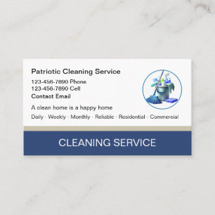 Professional Cleaning Service Business Cards New