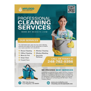 Professional Cleaning Service Business Poster