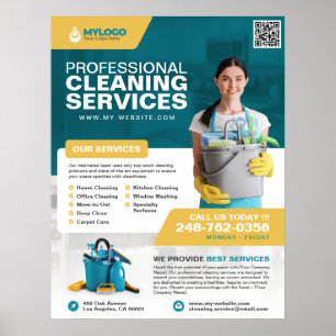 Professional Cleaning Service Business Poster