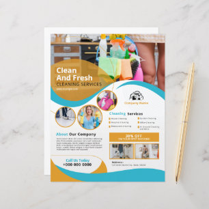 Professional Cleaning Service Flyer Template