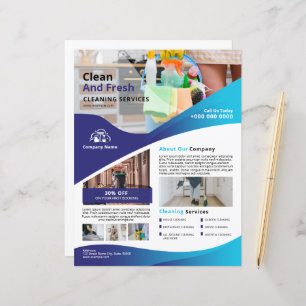 Professional Cleaning Service Flyer Template