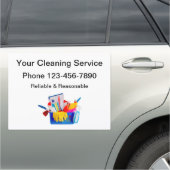 Professional Cleaning Service Mobile Car Magnets (In Situ)