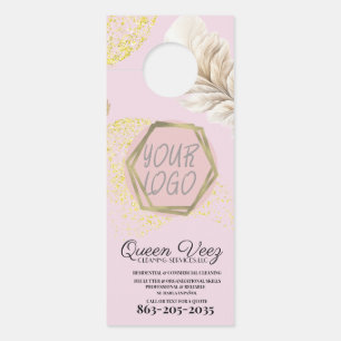 Professional Cleaning Services Girly Door Hanger