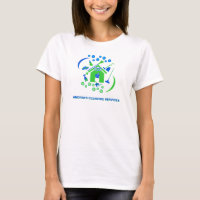 Professional Cleaning Services Green and Blue Logo