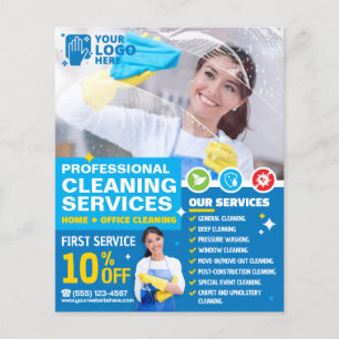 Professional Cleaning Services - Template Flyer