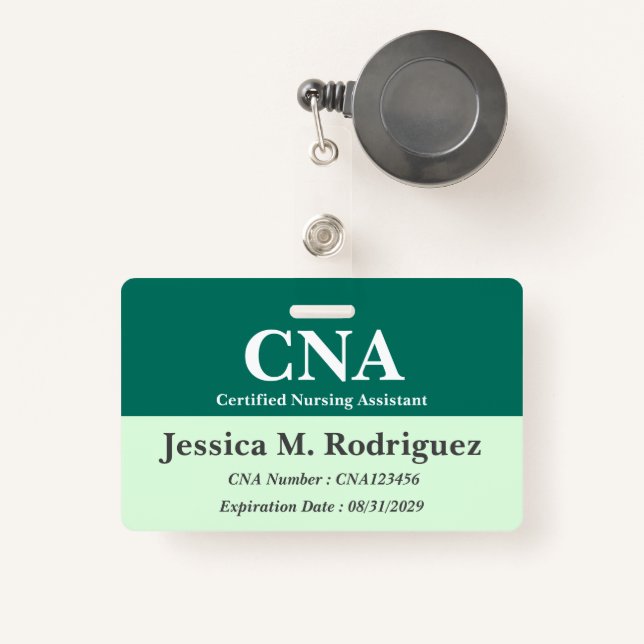 Professional CNA ID OR NAME  Badge (Front with Retractable)