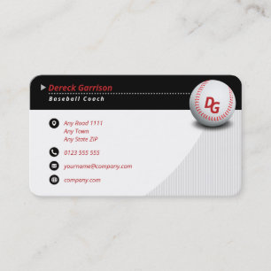 Professional Coach Baseball Master Sport Business Card