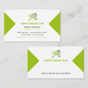 Professional Coach Tennis Master Sport Business Card