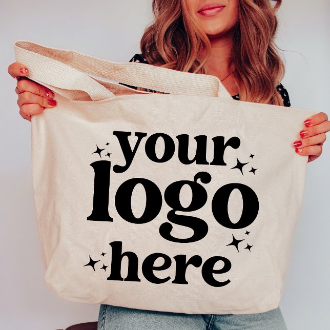 Professional Company Business Logo Personalized  Large Tote Bag (Creator Uploaded)