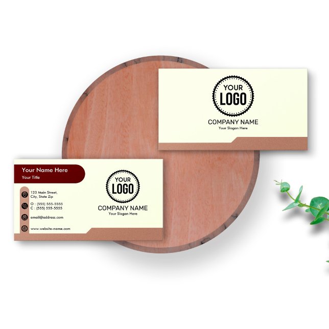 Professional Company Custom Logo Modern And Simple Business Card (Creator Uploaded)