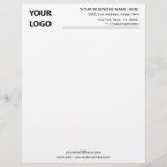 Professional Company Letterhead with Logo and Text<br><div class="desc">Custom Font and Colours - Your Business Letterhead with Logo - Add Your Logo - Image / Business Name - Company / Address - Contact Information / more - Resize and move or remove and add elements / image with Customization tool. Coose font / size / colour ! Good Luck...</div>