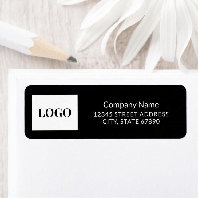 Professional Company Logo Black and White Address (Insitu)