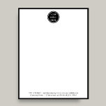 Professional Company Logo Black Border Mail<br><div class="desc">A "Professional Company Logo Black Border Mail Letterhead" features a refined design with a striking black border and the company logo prominently displayed. This letterhead offers a polished, corporate look, highlighting key contact details while maintaining a professional and cohesive brand image. It’s perfect for businesses seeking a stylish yet formal...</div>