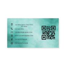 Professional Company Logo QR Code Business Card