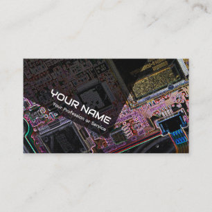 Professional computer hardware experts business card