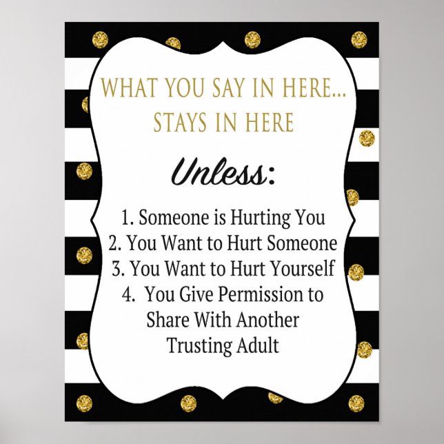 Professional Confidentiality Poster (Front)