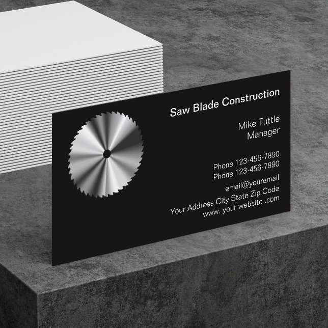 Professional Construction Company Business Card (Creator Uploaded)