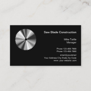 Professional Construction Company Business Card