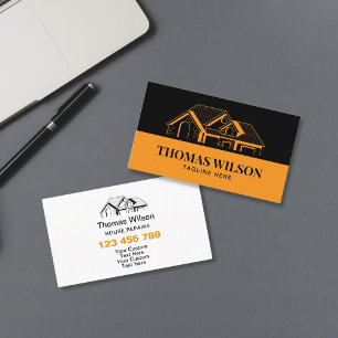 Professional Construction Handyman Carpenter Tools Business Card