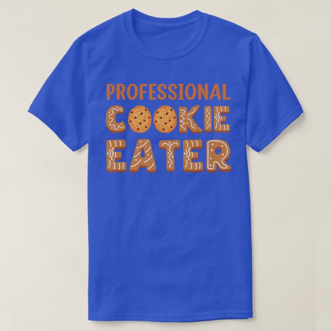 Professional Cookie Eater Christmas Baking Team Gi T-Shirt (Design Front)
