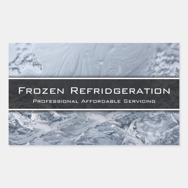 Professional Cooling Servicing - Business Card Sticker (Front)