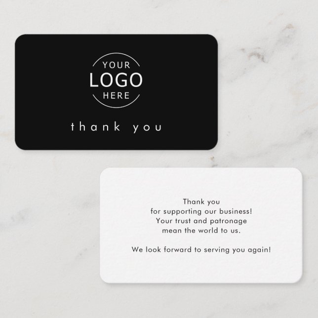 Professional Corporate Business Thank You Card (Front/Back)