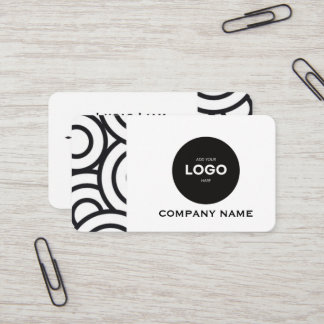 Professional Corporate Logo & QR Code Business Car Card