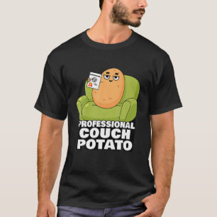 Professional Couch Potato Lazy Day Gift Funny Meme T-Shirt