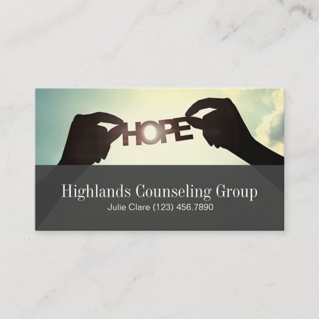 Professional Counseling Group Life Coach, Business Business Card (Front)
