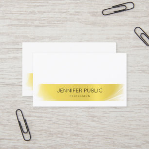 Professional Creative Handwritten Modern Gold Luxe Business Card