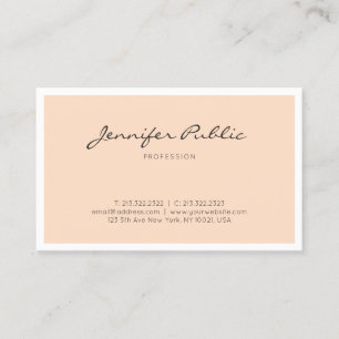 Professional Creative Minimalistic Design Plain Business Card