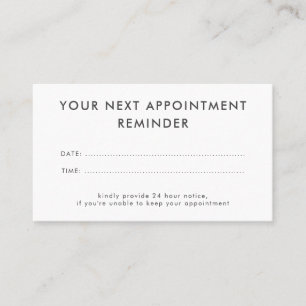 Professional Custom  Business Appointment Card