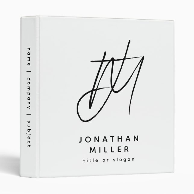 Professional Custom  Business Binder (Front/Spine)